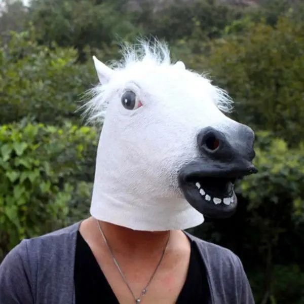 Funny Animal Latex Party Masks Dog Donkey Duck Horse Headgear Halloween Props Cosplay Mask for Adults Masquerade Mask