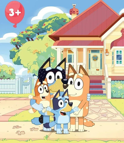 Boneco Moose Bluey Friends Anime Desenhos Bluey Bandit Chilli Bingo Família Brinquedo de Pelúcia Coleção Casa Boneca de Presente