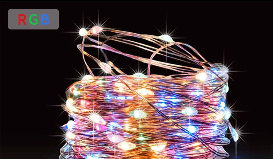 Ultra Long 1000LED Solar String Fairy Light Outdoor Copper Waterproof Christmas Garland Decoration Garden Party 100M/50M/10M/5M