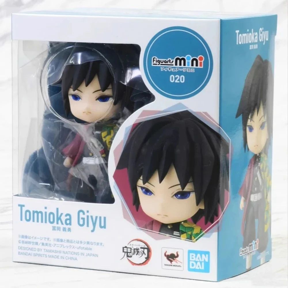 Em estoque Bandai Figuarts 100% original mini Demon Slayer Shinobu Kocho & Kamado Tanjirou Uzui Tengen Nezuko Anime Figure Toys WY