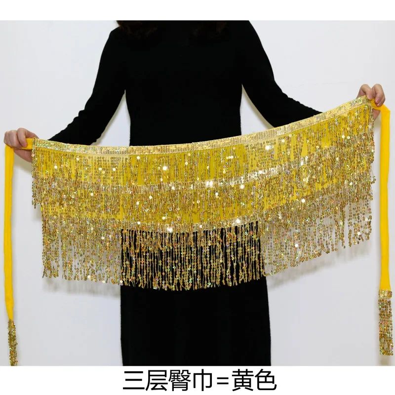Sexy Sequins Tassel Dancewear Mini Skirt Women Clothes Jupe Femme Belly Dance Skirts Ladies Faldas Performance Stage Bottom Saia