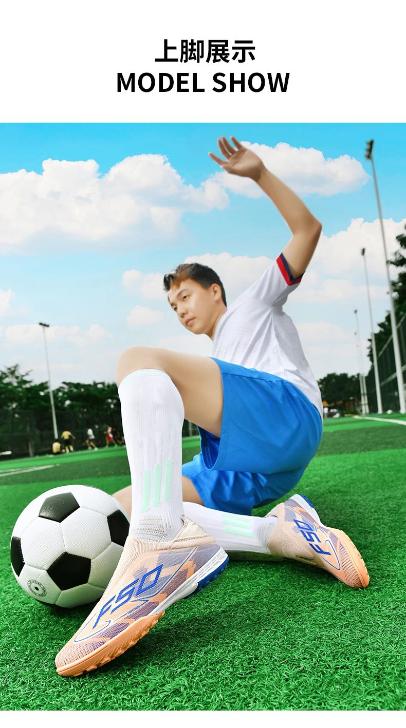 Men Football Boots Professional Society Cleats Original TF/FG Top Quality Indoor Soccer Shoes Booties Comfortable Sneaker Tenis