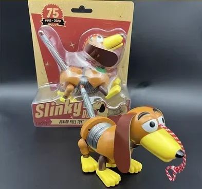 Boneco Toy Story Anime Slinky Dog com Som de 20cm, Figuras de Ação Dachshund, Modelo Criativo, Presente de Aniversário para Crianças