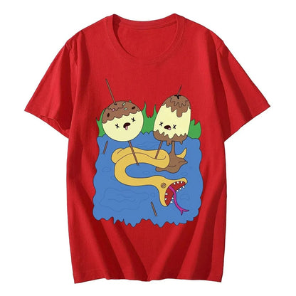 NEW Princess Bubblegum Rock T-shirt Adventure Time Cartoon Short Sleeved and Women Harajuku Y2k Fashion Autumn and Winter