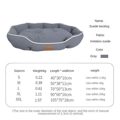 Cama de cachorro gato de inverno Cama de sofá para cães e gatos de estimação Quadrada Cama para cães de estimação Ninho de estimação grande Universal Personalizado Cama de camurça para cães Tapete