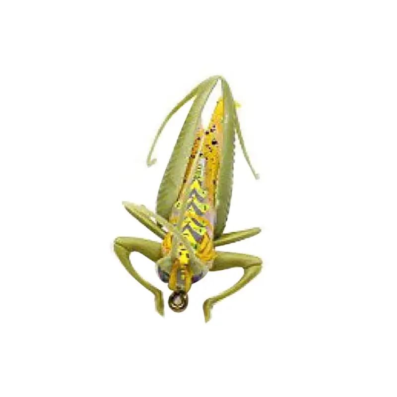 Isca de pesca biônica de inseto gafanhoto artificial isca dura Crankbait Swimbaits artificiais para baixo, carpa, pique, apetrechos de pesca