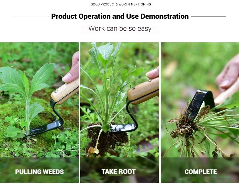 Effortless Weed Removal Tool - T TOVIA Handheld Dandelion Puller & Garden Fork, Durable Metal Construction for Lawn Care