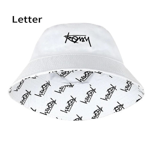 Big Head Letter Bucket Hat for Men Women XL Large Hip Hop Cap Fisherman Hat Summer Sun Hat Plus Size Panama
