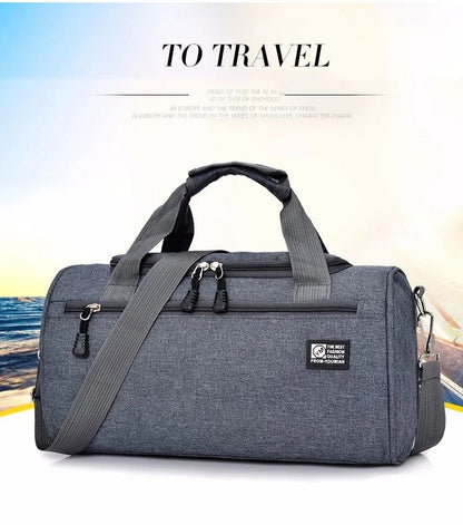 High Quality Women's Travel Bag Men's Outdoor Sports Luggage Handbag Weekend Trip Duffel Bag Female Shoulder Crossbody Bags Pack