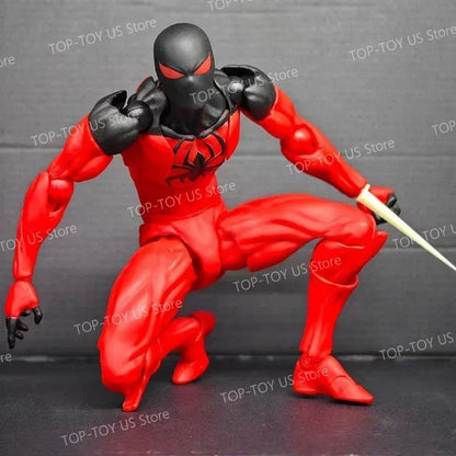 Conjunto de Brinquedos Original de Figuras de Ação Anime do Homem-Aranha, Traje Simbionte e Aranha Escarlate - Conjunto de Presente Colecionável
