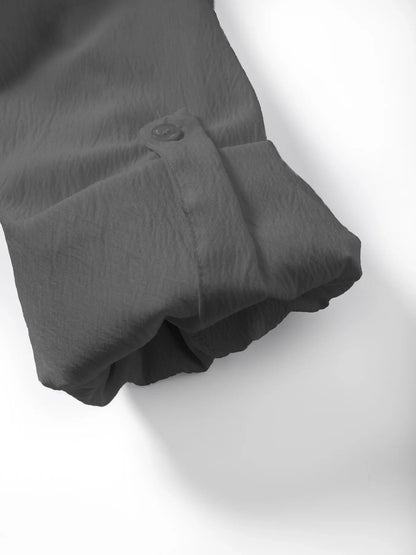 New Men's Linen Long Sleeve TShirt Cotton Mens Shirts Designer Lightweight Streetwear Solid Color Loose Casual Breathable Shirt