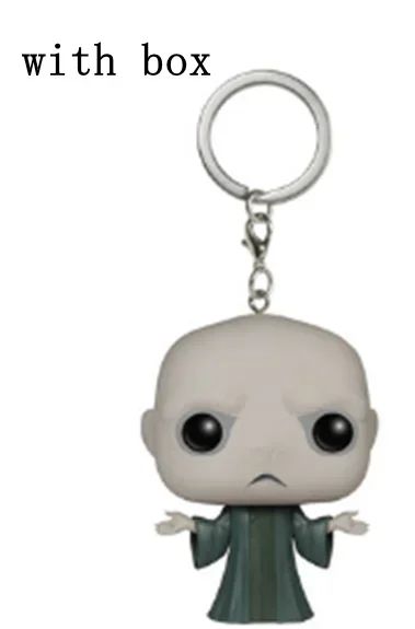 2025 Novo Chaveiro FUNKO Harry com Caixa Ginny Ron Fawkes Hedwig Hermione Pocket Boneco de Ação de Vinil Brinquedos Presentes Decoração