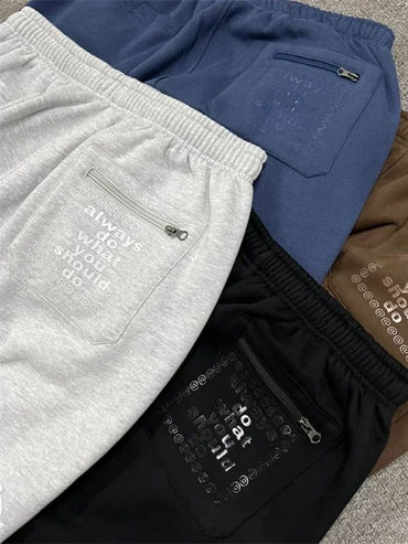 Vintage Graphic Print Streetwear Men Pants Fashion Hip Hop Joggers Men Clothing Casual Loose Buckle Feet Sweatpants Trousers