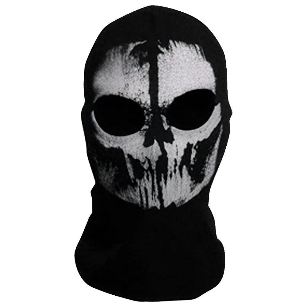 Halloween new mask Black Mask Balaclava Beanies Hats Men Ghost Skull Full Face Warmly Mask Hood Beanie Ggorros Hombre Casquette