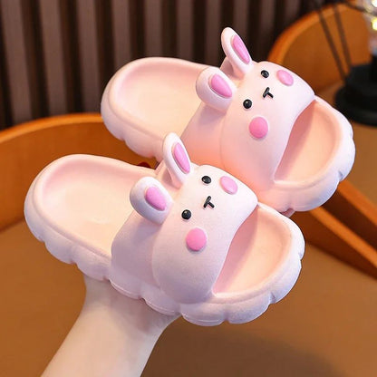 Children's Slippers Kids Summer Girls Cartoon Bunny Non-Slip Soft Soles For Children Indoor Home Boys Toddler Baby Sandals