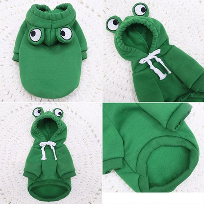 Roupas de cachorro fofas de frutas para cães pequenos, moletons de lã quente para animais de estimação, fantasia de filhote de gato, casaco para terno de jaqueta de chihuahua francês