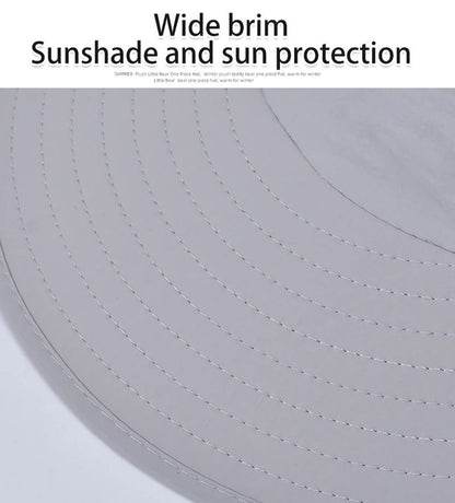 Summer MEN Shawl Fisherman Hat Quick Drying Breathable Sunshade Hat Outdoor Sun Protection Fishing Hat