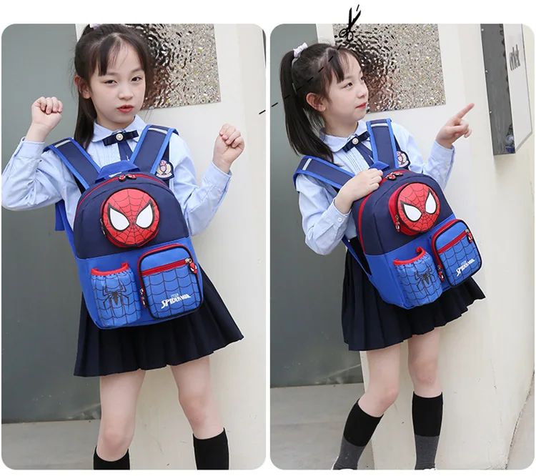Kindergarten boys and girls schoolbags 3-9 years old children schoolbags cartoon animation Princess Elsa backpack