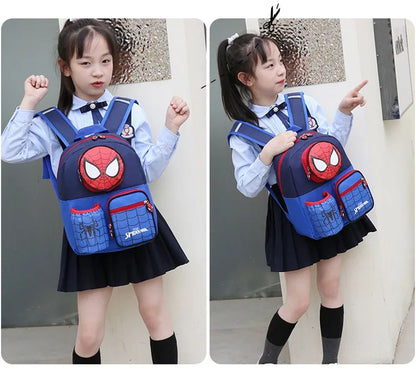 Kindergarten boys and girls schoolbags 3-9 years old children schoolbags cartoon animation Princess Elsa backpack