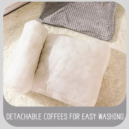 Tapete Aconchegante Xadrez para Pets no Inverno - Cama de Luxo Removível e Lavável para Cães e Gatos Pequenos/Médios - Acessórios para Dormir