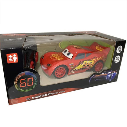 Carro de Brinquedo Elétrico Anime Carros 3 Pixar Relâmpago McQueen Homem-Aranha Quatro Canais Controle Remoto Modelo de Carro de Brinquedo Para Crianças Presente