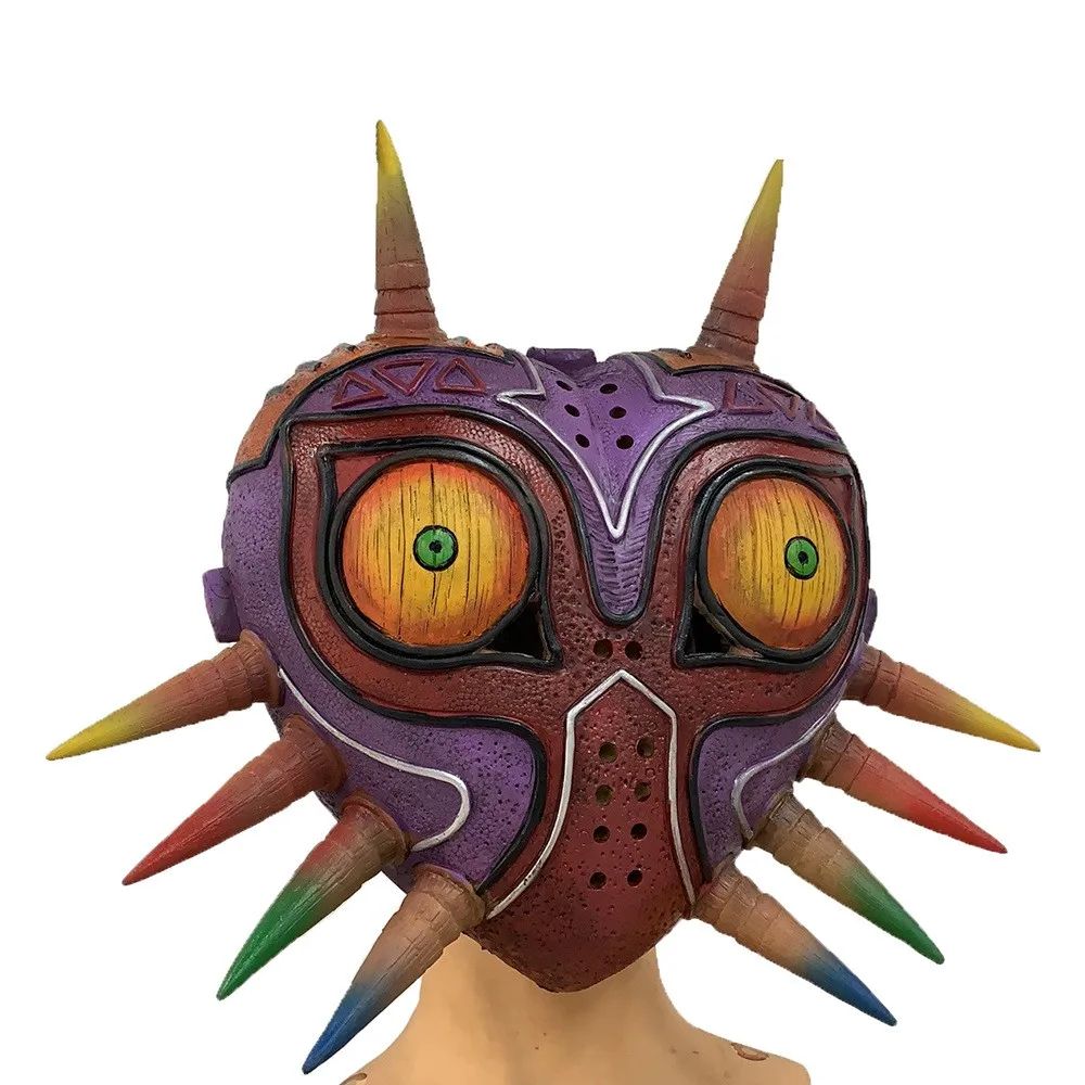 Halloween Mask of Zelda Scary Realistic Face Mask Meizula Wilderness Breath Cosplay Mask Adults Personality Latex Costume Props