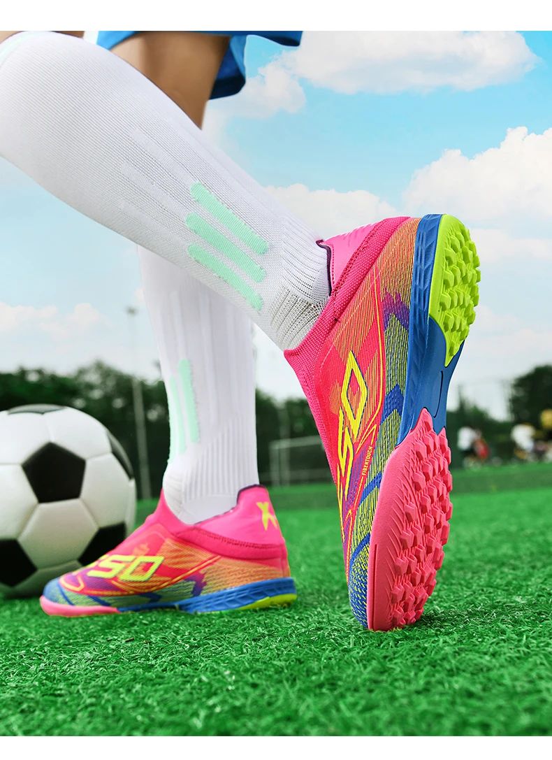 Men Football Boots Professional Society Cleats Original TF/FG Top Quality Indoor Soccer Shoes Booties Comfortable Sneaker Tenis