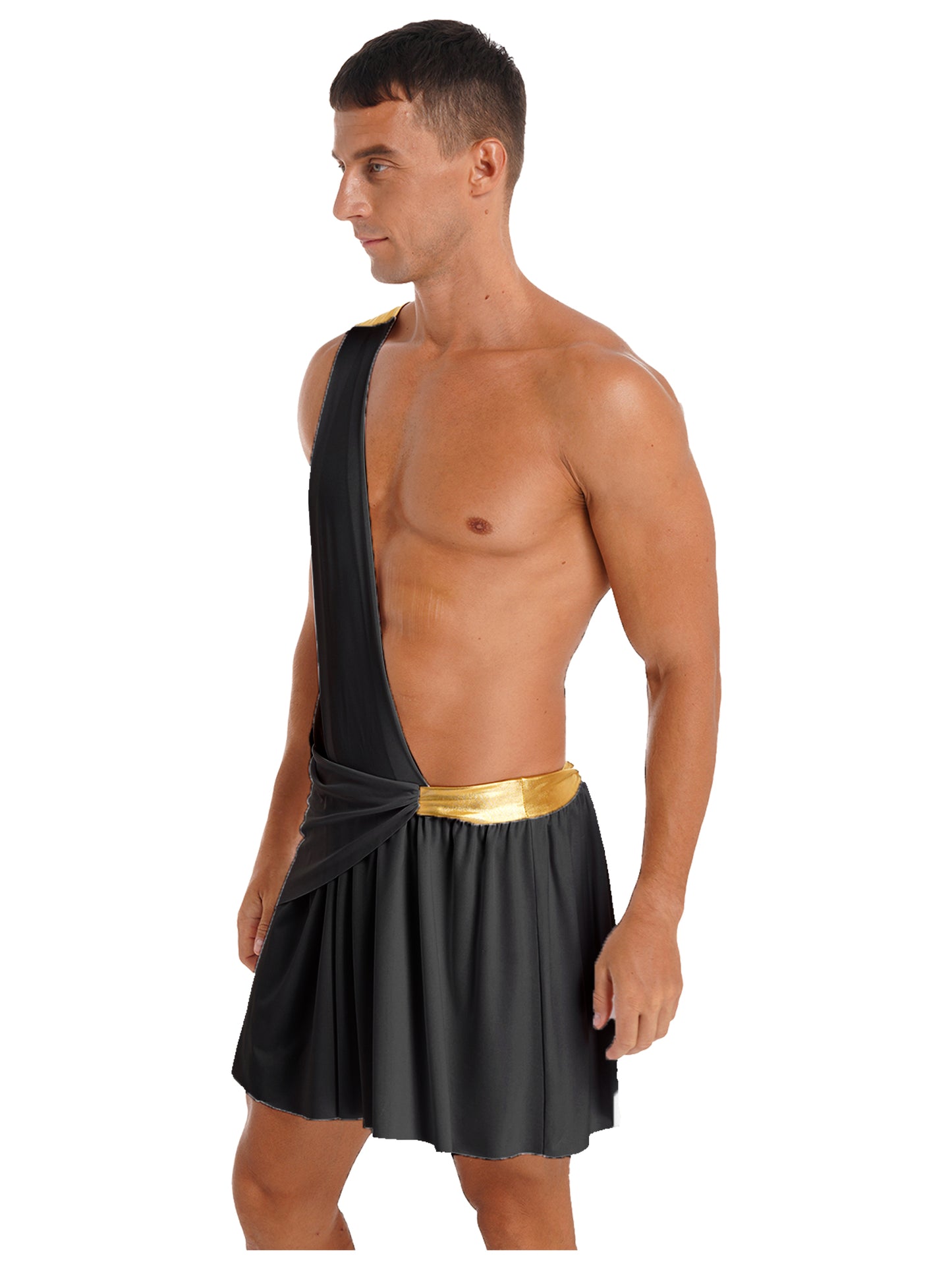 Mens Roman Toga Costume Ancient Greek Gods Senator Emperor Robe Uniform Halloween Party Cosplay Role Play Fancy Dress