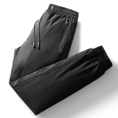 Men's Down Pants Autumn Winter New Solid Color Thickened Warm Outdoor Travel Adventure Harem Pants Men's Plus Size Casual Pants