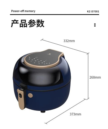 220V Automatic Double-Layer Electric Air Fryer Hot Pot Non-Stick Home Use Large Capacity Potatoes Fryer