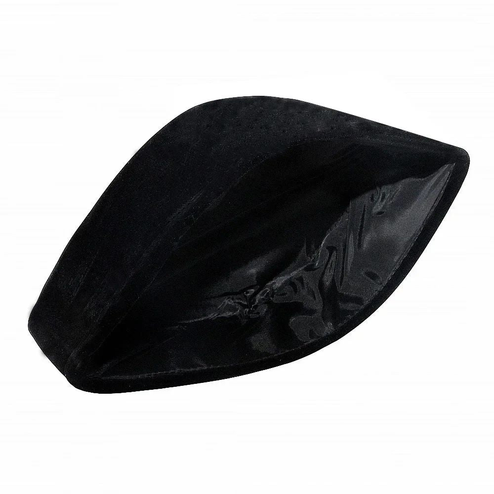 2024 Elegant Black Saudi Boat Caps for Arabic Men Eid Ramadam Prayer Hat Fashion Hijab Headwraps Velvet Muslim Boy Floral