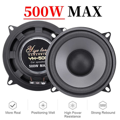 1PCS Alto-falante Coaxial HiFi de Carro 2 Vias 4/5/6,5 Polegadas Porta Veicular Áudio Automotivo Música Estéreo Subwoofer Alto-falantes de Frequência de Alcance Total