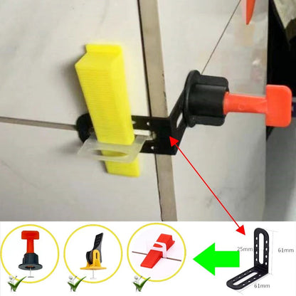 Clips Niveladores de Piso e Parede para Revestimento de Porcelanato e Cerâmica Kit de Espaçadores Niveladores para Assentamento de Ladrilhos Ferramentas para Construção de Paredes
