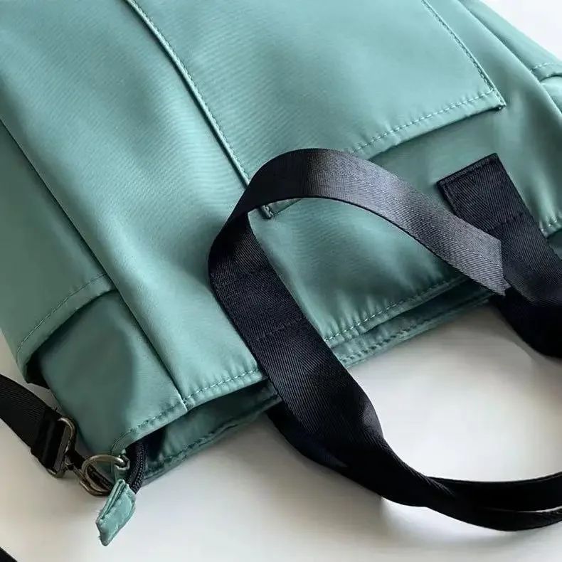 New Casual Tote Large Capacity Shoulder Bag Nylon Waterproof Canvas Handbag Simple Fashion Messenger Bags For Schoolgirl