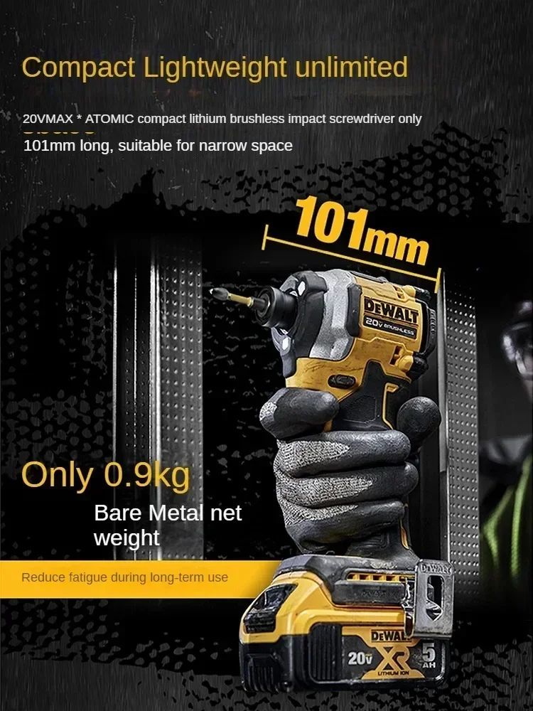 Parafusadeira de Impacto DEWALT DCF850 Parafusadeira Elétrica 20V Sem Escovas Sem Fio 3250RPM chaves de fenda Ferramentas de Alto Torque Ferramentas Elétricas