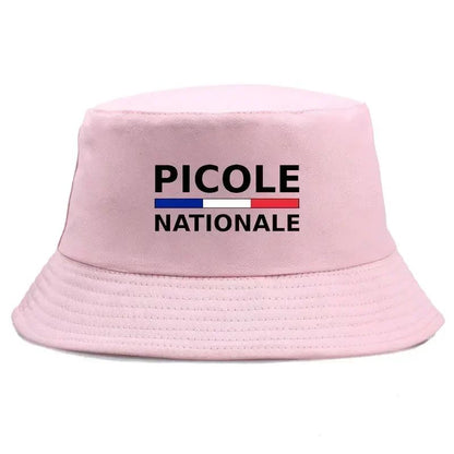 Summer Picole Nationale Bob Man Reversible Bucket Hat Women Cotton Fisherman Cap Unisex Outdoor Sport Sun Activities Panama