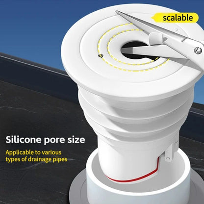 Silicone Drainage Bathroom Sewer Pipe Seal Anti-odor Anti-backflow Sink Drain Filter Water Plug Drains Bathrooms Accessories