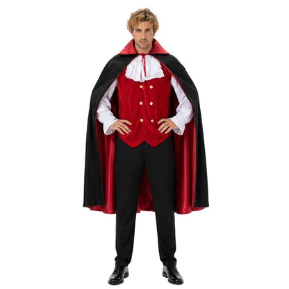 Adult Vampire Costume Men's Medieval Gothic Costume Set Suitable for Halloween Parties Movie Theme Cosplay Costume