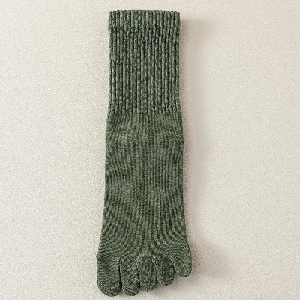 4 Pairs Women Toe Socks Five Finger Socks High Quality Cotton Autumn Spring Middle Tube Sports Socks with Separate Fingers