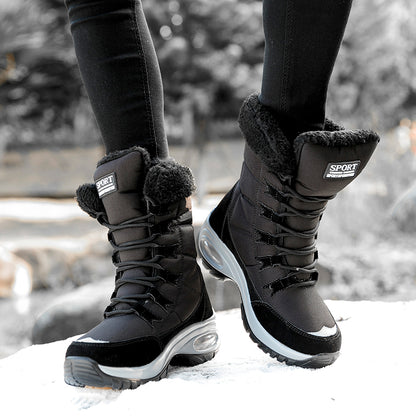 Winter Women Boots Platform Shoes Keep Warm Thigh High Snow Boots Outdoor Ladies Slip on Comfortable Waterproof Fur Femme Boots