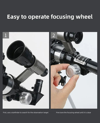 Potente Telescópio Astronômico Monocular Profissional de Alta Definição com Função de Observação Planetária de Alta Definição