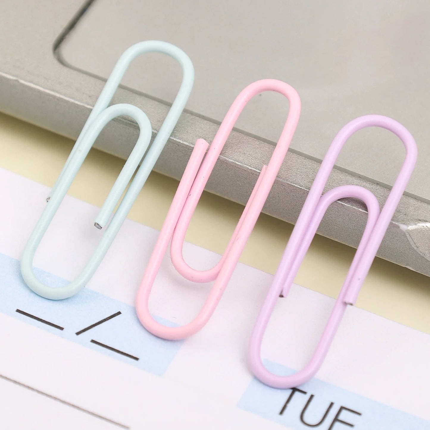 Portable Mini Color Paper Clips Metal Paperclips Binder For Paper Text Photo Cards Marking Clips Home Office Stationery