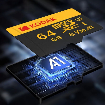 KODAK 100% Original Micro sd Card 32GB 64GB 128GB 256GB Microsd Memory Card Class10 SDXC U3 4K TF Card for Drone Phone Charmera