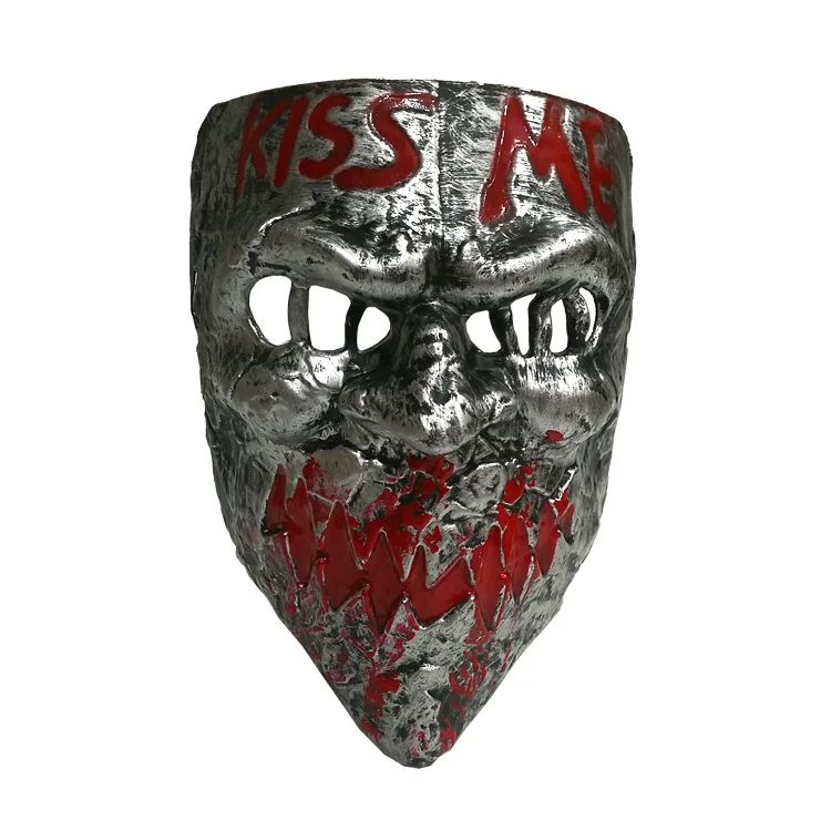 Human Removal Plan Mask Evil Smiley Bleeding Mask Men and Women Kiss Me Mask Halloween Mask Human Removal Plan Cosplay Mask
