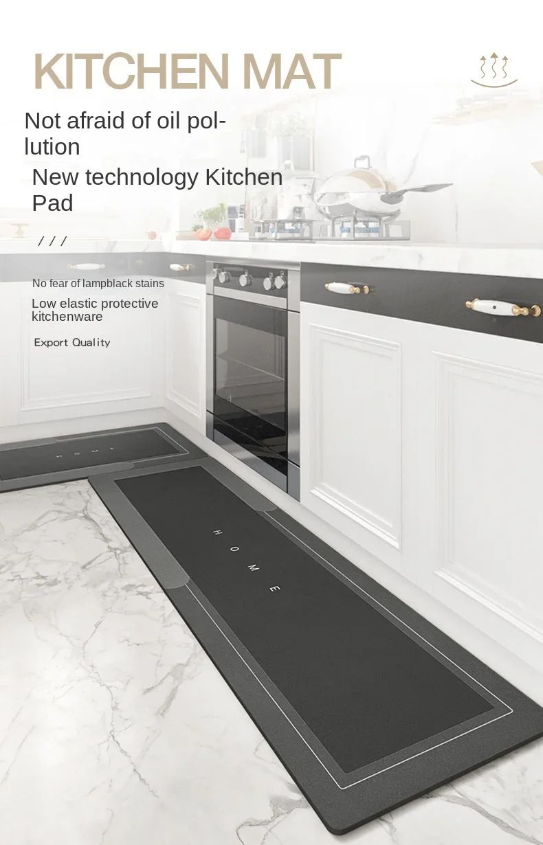 Diatomite Mat Kitchen Rug Non-slip Kitchen Long Carpet Super Absorbent Floor Mats Entrance Doormat Carpets for Living Room ??