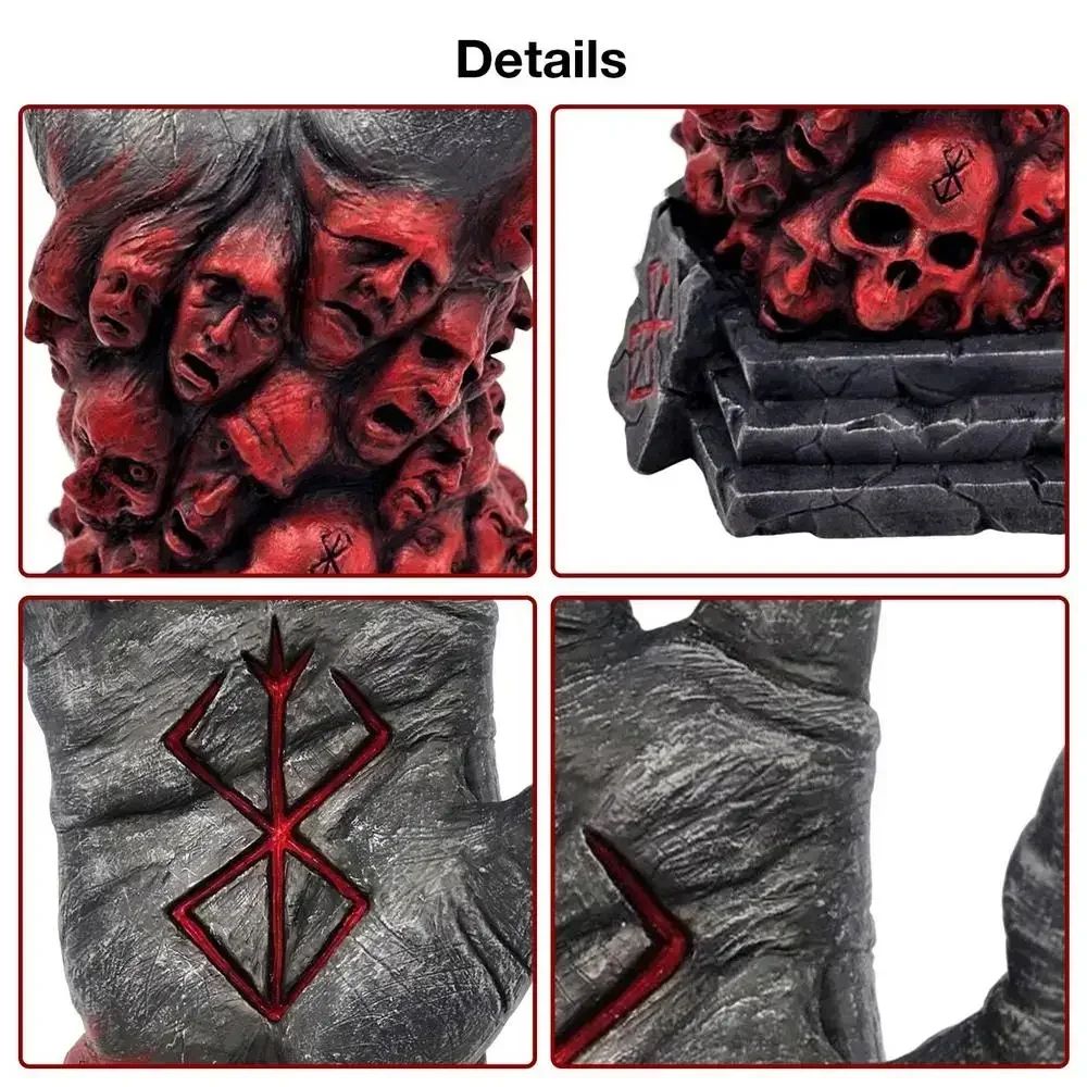 23cm Berserk Mão de Deus Anime Figura Mão do Diabo Estatueta Mão de Deus Estátua Modelo Colecionável Bonecas Brinquedos Presente Decoração de Casa