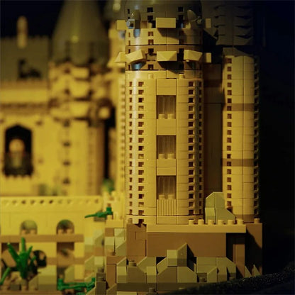 Magic Castle Arquitetura Medieval Conjunto de Construção Criativo Blocos de Montar Técnicos Kit MOC Presente Adultos Crianças Feriado