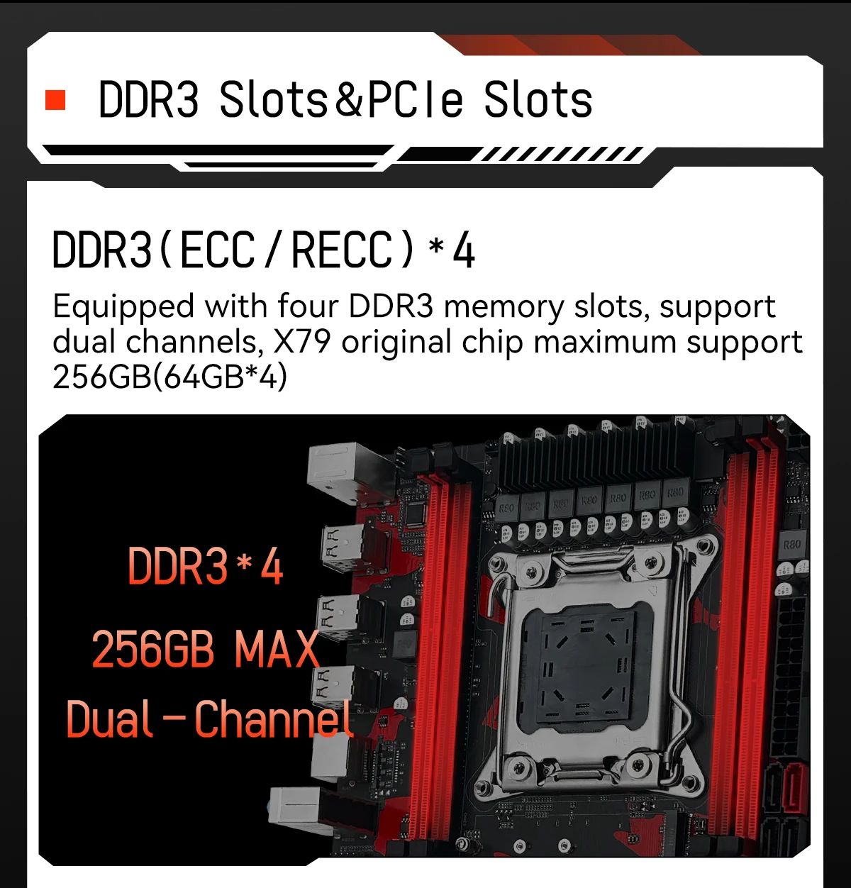 Combo Placa-mãe MACHINIST X79 Processador Intel Xeon E5 2650 V2 LGA 2011 CPU + Memória RAM DDR3 1*16GB Suporte Slot M.2 NVME