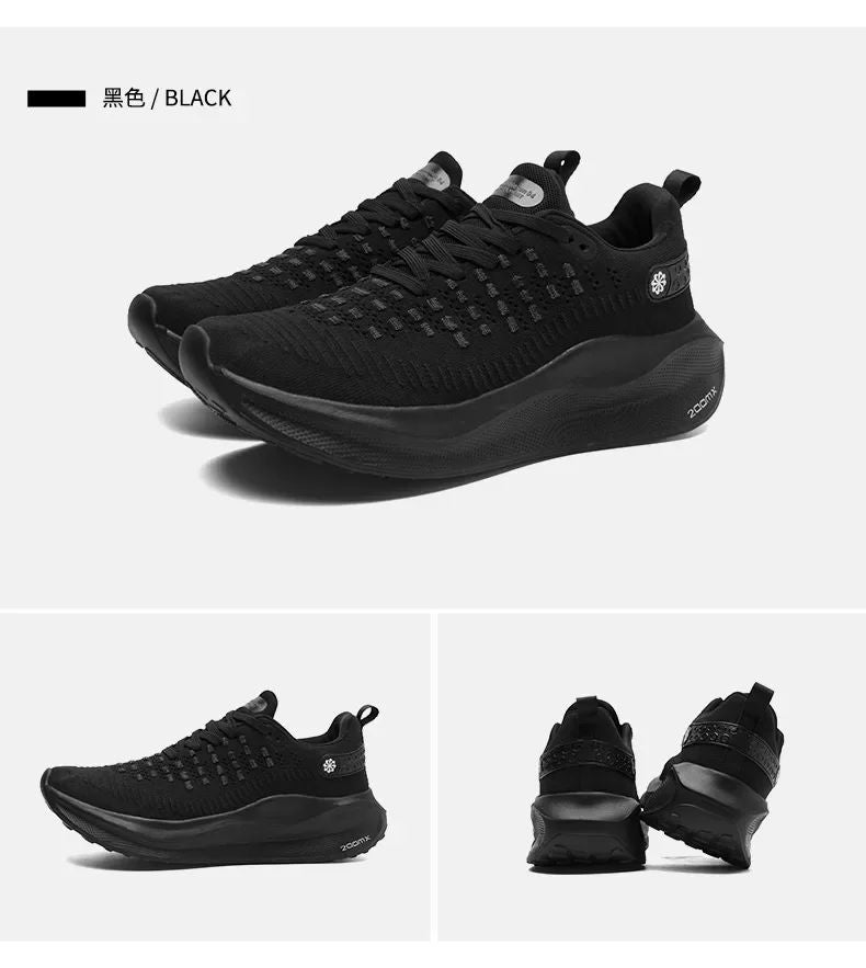 Tênis Feminino Mesh Conforto Tênis Esportivo Masculino 2024 Corrida Placa de Carbono Amortecimento Treino Esportivo Calçado de Corrida Unissex