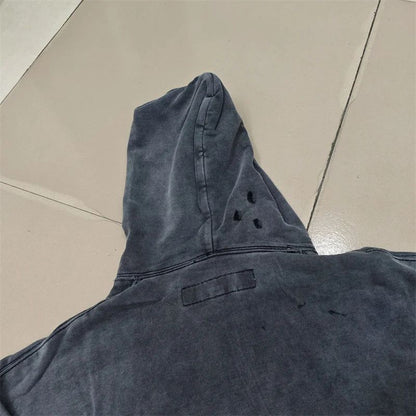 2025 Calças de Moletom NBHD Soltas Unissex de Alta Qualidade com Lavagem Pesada Retrô e Tinta Espirrada Calças de Pista Moletom Neighborhood
